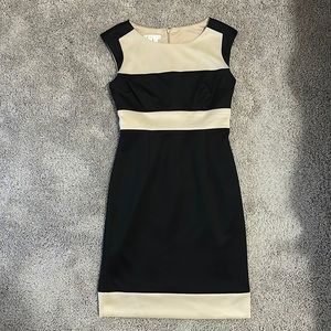 London Times dress in tan and black (size 4),  Never worn